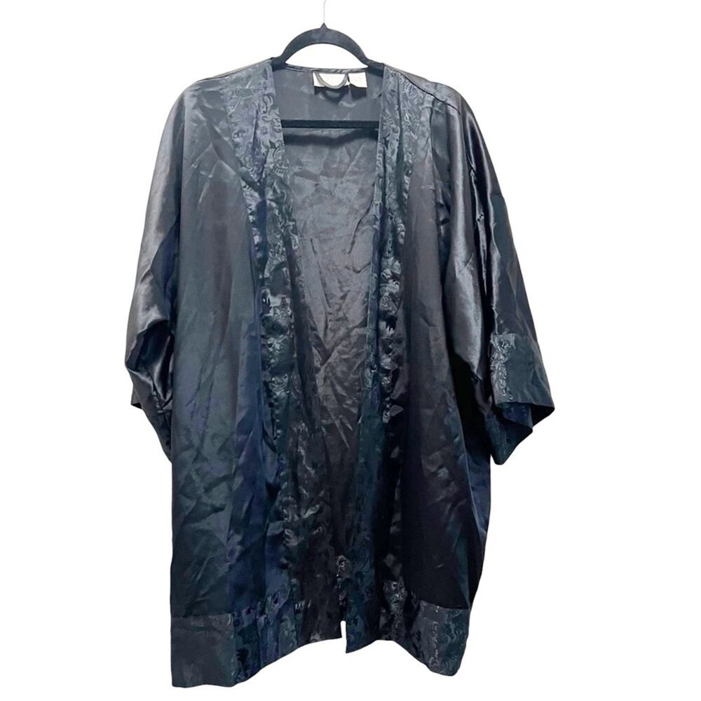 Victoria’s Secret Gold Label Vintage Satin Embroidered Robe Intimates Lingerie